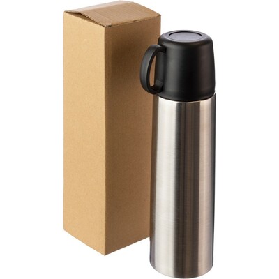 Thermos with cup for laser engraving